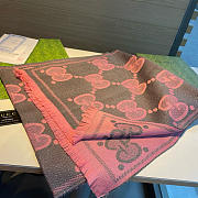 Okify Gucci Pink Wool Scarf 45x190cm  - 2