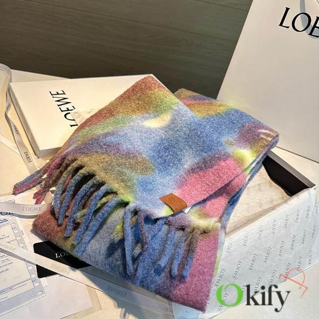 Okify Loewe Multicolor Scarf 23x185cm  - 1