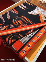 Okify Hermes Silk Cashmere Square Scarf 140x140cm 21014 - 3