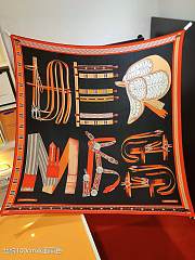 Okify Hermes Silk Cashmere Square Scarf 140x140cm 21014 - 1