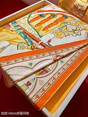 Okify Hermes Silk Cashmere Square Scarf 140x140cm 21018 - 4