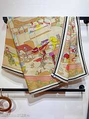 Okify Hermes Silk Cashmere Square Scarf 140x140cm 21020 - 3