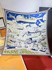 Okify Hermes Silk Cashmere Square Scarf 140x140cm 21022 - 1