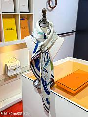 Okify Hermes Silk Cashmere Square Scarf 140x140cm 21022 - 2