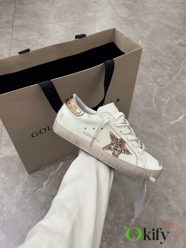 Okify Golden Goose Leather Super-Star Sneakers  - 1