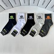 Okify Balenciaga Set 5 Pairs Of Socks 21050 - 4