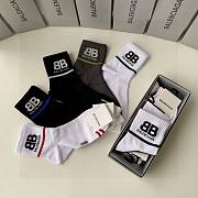 Okify Balenciaga Set 5 Pairs Of Socks 21052 - 3