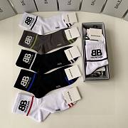 Okify Balenciaga Set 5 Pairs Of Socks 21052 - 1