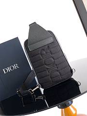 Okify Dior Rider 2.0 Sling Bag In Beige And Black 17x26x8cm - 2