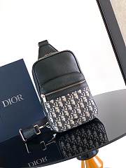 Okify Dior Rider 2.0 Sling Bag In Beige And Black 17x26x8cm - 1