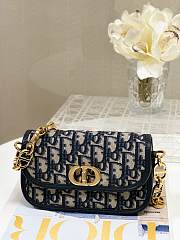 Okify Dior 30 Montaigne Avenue Bag In Blue Oblique 18x4.5x10cm - 1