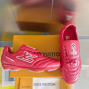 Okify Louis Vuitton Footprint Soccer Sneakers In Red 1AHDOL EU35-45  - 5