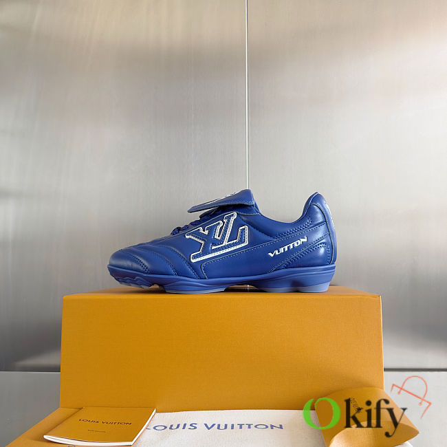 Okify Louis Vuitton Footprint Soccer Sneakers In Blue 1AHDP2 EU35-45  - 1