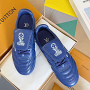 Okify Louis Vuitton Footprint Soccer Sneakers In Blue 1AHDP2 EU35-45  - 3