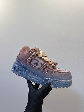 Okify Louis Vuitton Maxi Sneakers In Brown And Blue EU35-45 21096