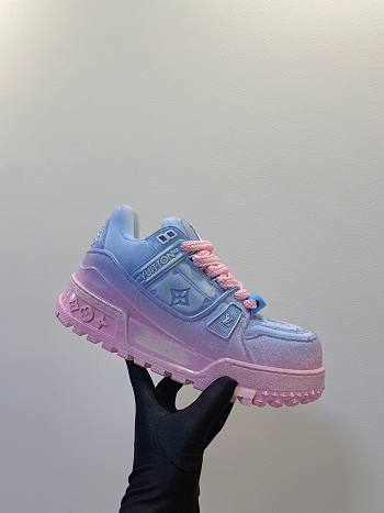 Okify Louis Vuitton Maxi Sneakers In Pastel Blue And Pink EU35-45 21097