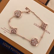 Okify Louis Vuitton Silver/Gold/Rose Gold Four Flowers Bracelet  - 3