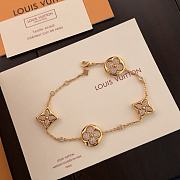 Okify Louis Vuitton Silver/Gold/Rose Gold Four Flowers Bracelet  - 4