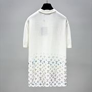 Okify Louis Vuitton Gradient Monogram White T-shirt 21113 - 2