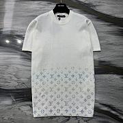 Okify Louis Vuitton Gradient Monogram White T-shirt 21113 - 5