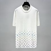 Okify Louis Vuitton Gradient Monogram White T-shirt 21113 - 1