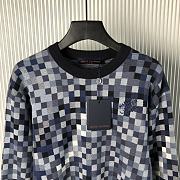 Okify Louis Vuitton Lovers Damoflage Jacquard Pullover In Green S-XL  - 2