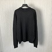 Okify Louis Vuitton Monogram Black Sweater S-XL  - 1