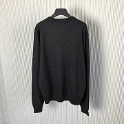 Okify Louis Vuitton Monogram Black Sweater S-XL  - 4