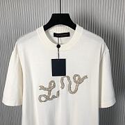 Okify Louis Vuitton White T-shirt XS-L 21119 - 2