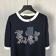 Okify Louis Vuitton Dark Blue T-shirt XS-L  - 3