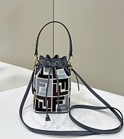 Okify Fendi Mon Tresor Bucket Bag In Blue 12x18x10cm  - 1