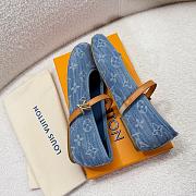 Okify Louis Vuitton Ballet Shoes In Denim Blue EU35-41 - 2