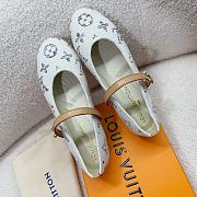 Okify Louis Vuitton Ballet Shoes In White EU35-41 - 2