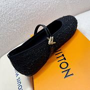 Okify Louis Vuitton Romy Flat Ballerina Ballet Shoes In Black 1AGZ92 EU35-41 - 5