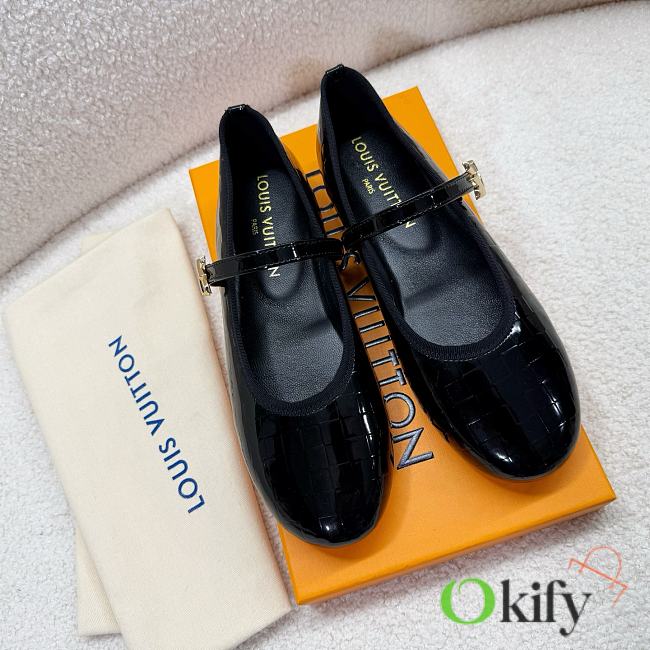 Okify Louis Vuitton Ballet Shoes In Black EU35-41 21148 - 1