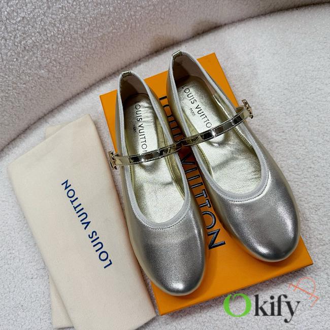 Okify Louis Vuitton Ballet Shoes In Silver EU35-41 21151 - 1