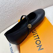 Okify Louis Vuitton Romy Ballet Shoes In Black EU35-41 21155 - 4