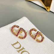 Okify Dior Blue/Pink Gold Earrings 21160 - 5