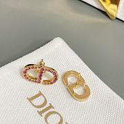 Okify Dior Blue/Pink Gold Earrings 21160 - 4