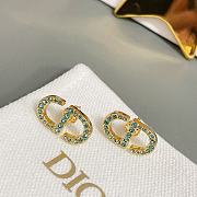 Okify Dior Blue/Pink Gold Earrings 21160 - 3