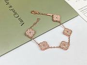 Okify VCA Five Flowers Diamond Gold/Silver/Rose Gold Bracelet 21162 - 5