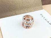 Okify Bvlgari Rose Gold/Silver Ring 21164 - 3