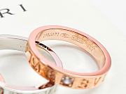 Okify Bvlgari Rose Gold/Silver Ring 21164 - 2