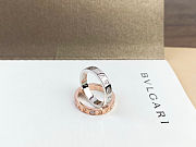 Okify Bvlgari Rose Gold/Silver Ring 21164 - 6