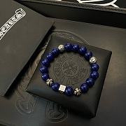 Okify Chrome Hearts Blue Bead Bracelet 21167 - 5