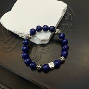 Okify Chrome Hearts Blue Bead Bracelet 21167 - 3