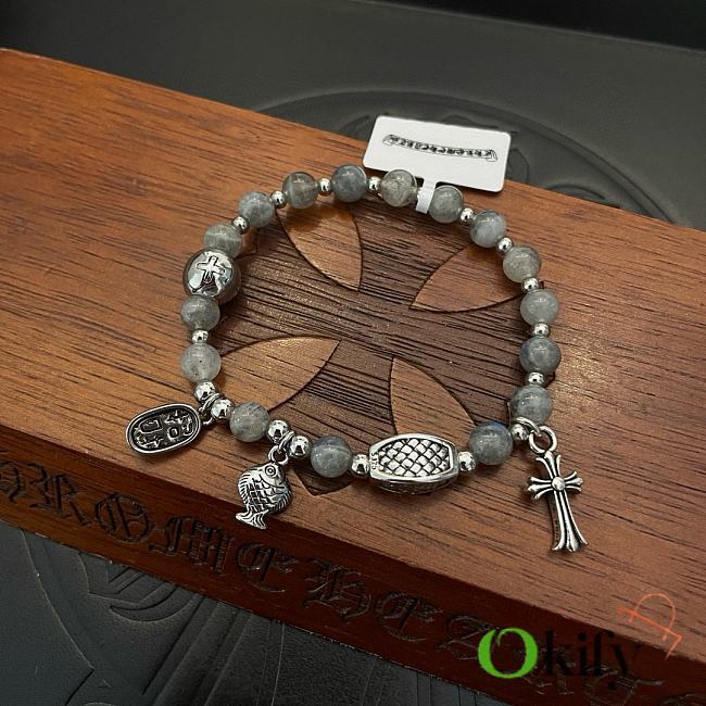 Okify Chrome Hearts Grey Gray Bracelet 21168 - 1