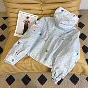 Okify Louis Vuitton Blue Hooded Jacket ML  - 3