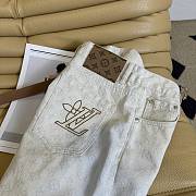 Okify Louis Vuitton White Jeans SML  - 3