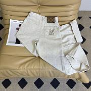 Okify Louis Vuitton White Jeans SML  - 4